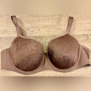 Cacique Brown Floral Full Coverage Bra